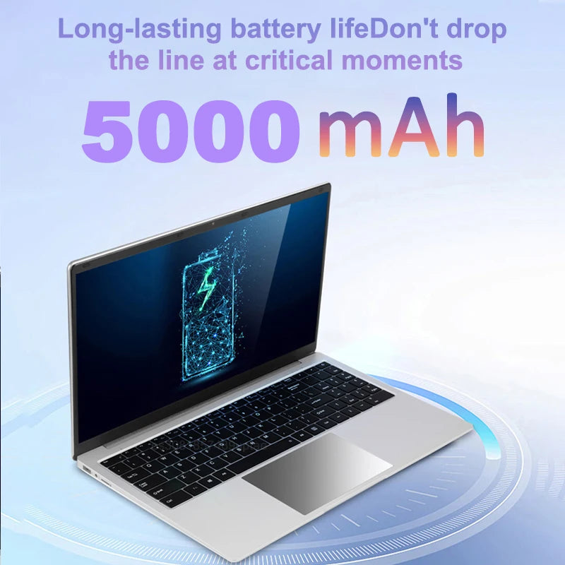 15.6" Ultra Slim Laptop 16GB RAM 2TB SSD Intel PC Windows 11 Pro