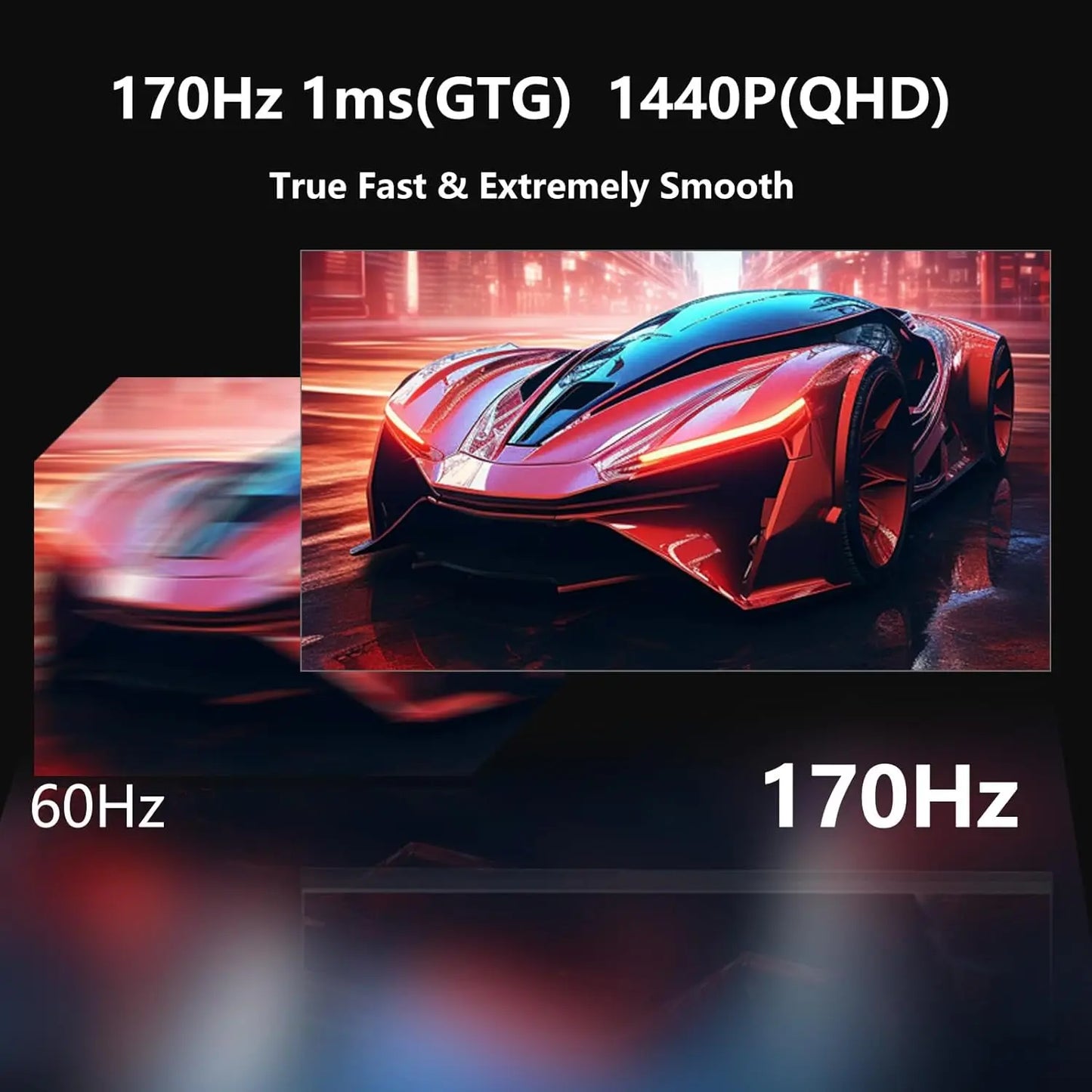 27 Inch Monitor 170hz 2K Gaming Display 1ms