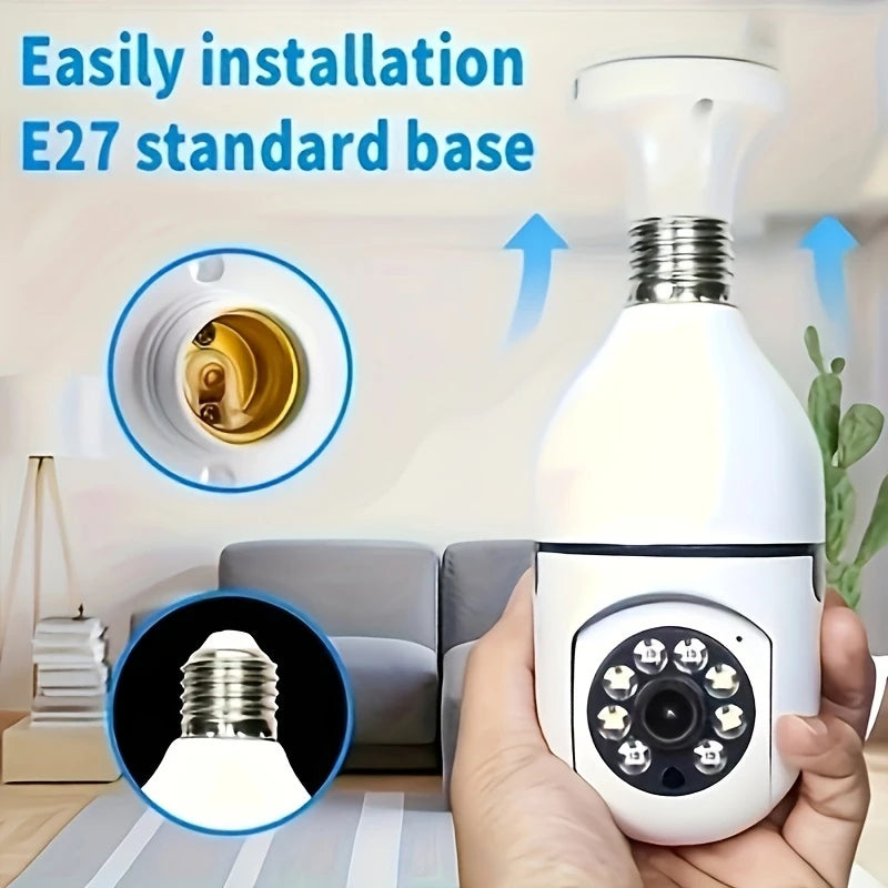Light Bulb Security Cameras Outdoor Wireless WiFi Camera 5GHz, 360 Degree