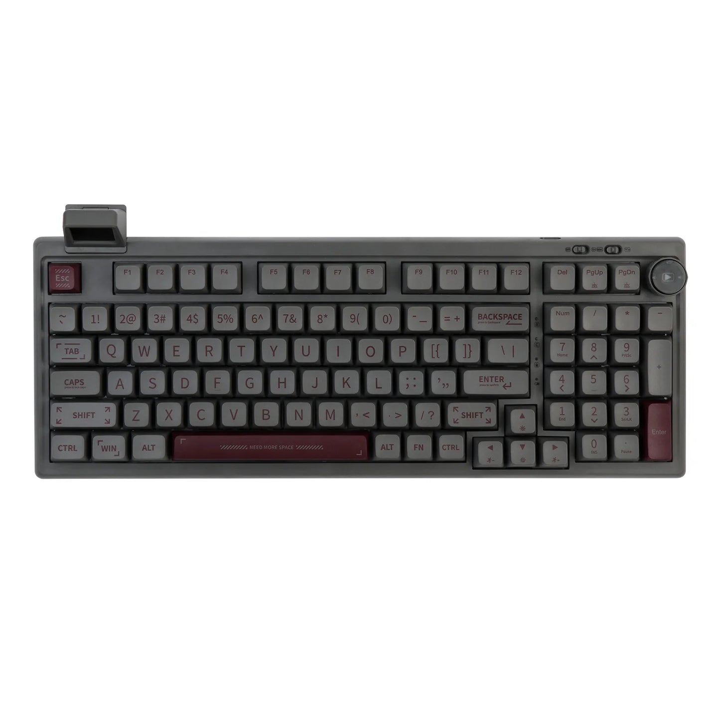 Hot-Swap Gasket-Mounted Wired/Bluetooth 5.0/2.4GHz Wireless Mechanical Keyboard with Mini Display/Knob
