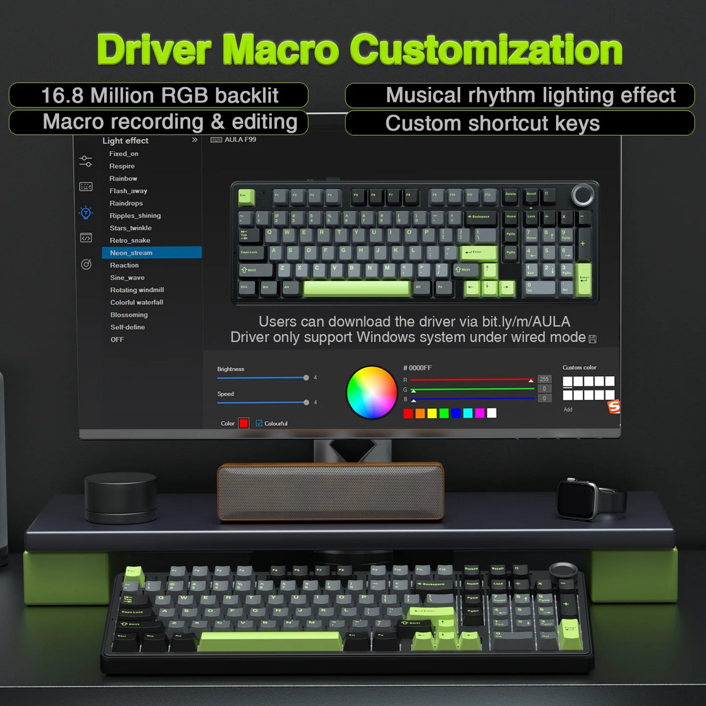 AULA F99pro Wireless Gaming Keyboard