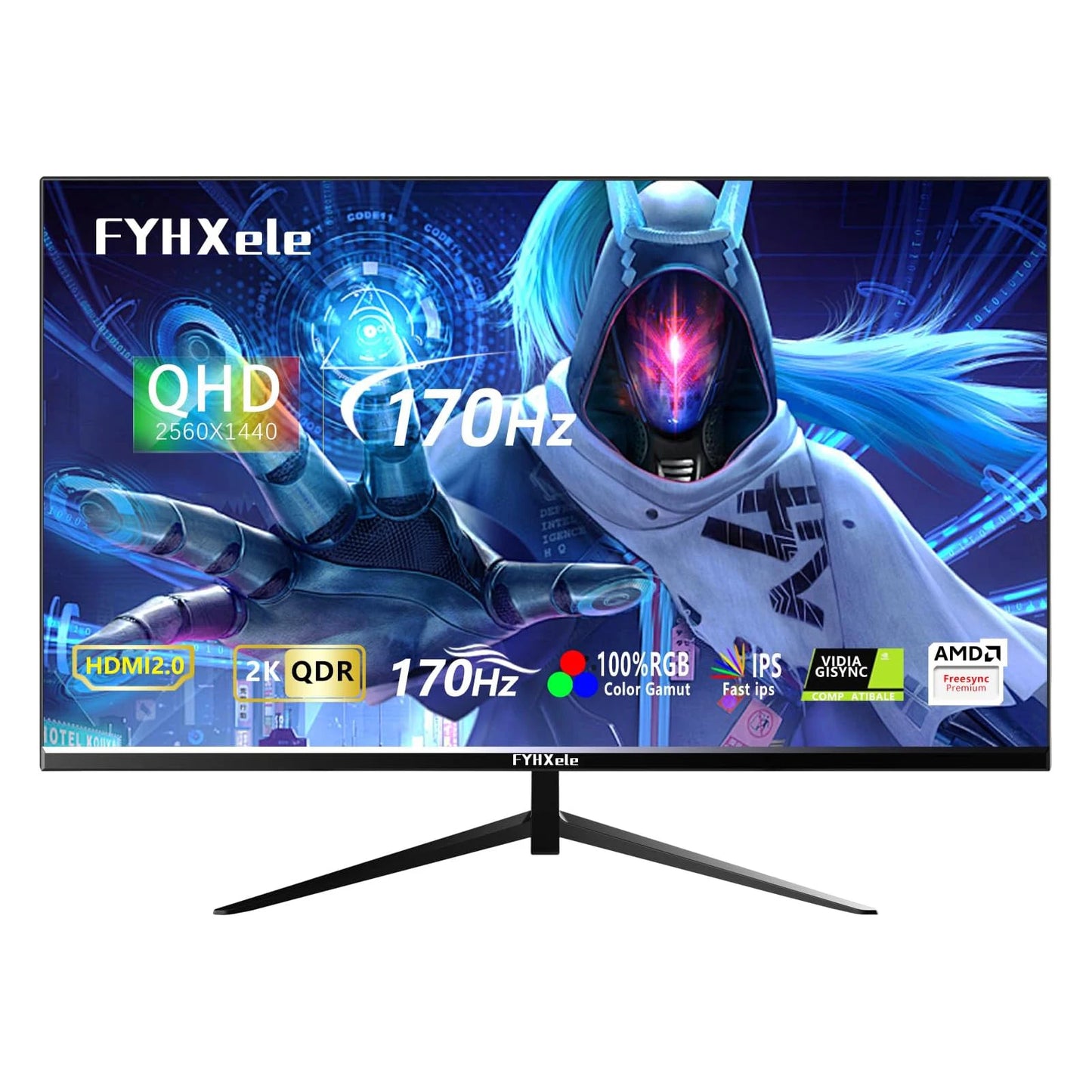 27 Inch Monitor 170hz 2K Gaming Display 1ms