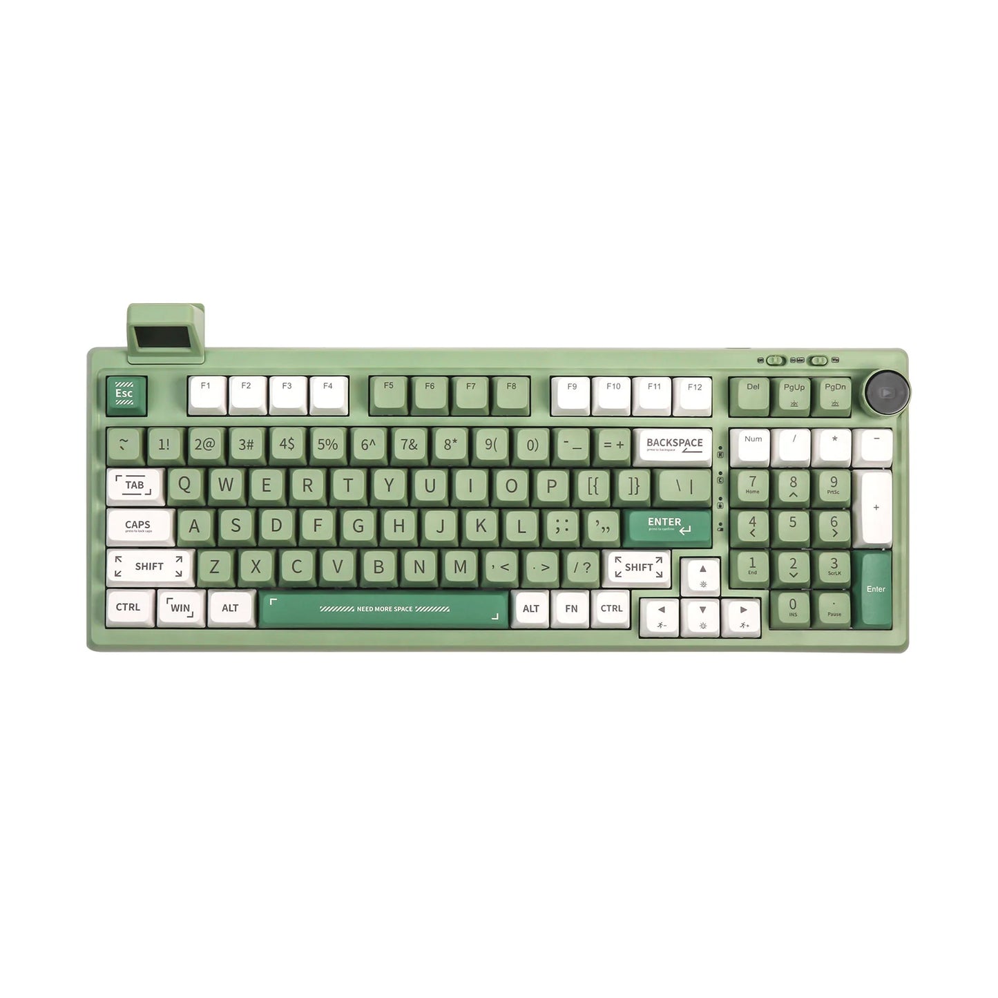 Hot-Swap Gasket-Mounted Wired/Bluetooth 5.0/2.4GHz Wireless Mechanical Keyboard with Mini Display/Knob