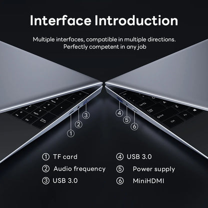 Intel Notebook 15.6" Ultra Slim Laptop Intel Celeron N4000 16GB RAM 1TB Windows 11 Pro