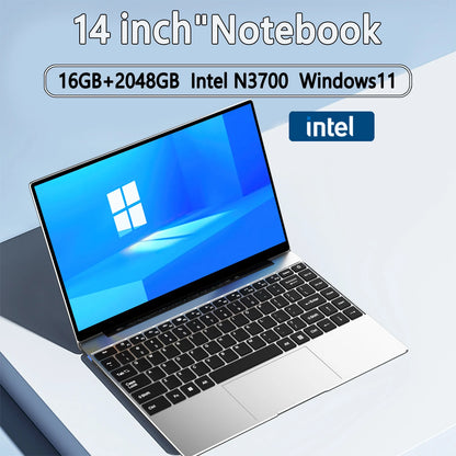 14.1"Ultra Slim Laptop  Intel N3700 16GB RAM 2TB SSD Notebook Windows 11 Pro