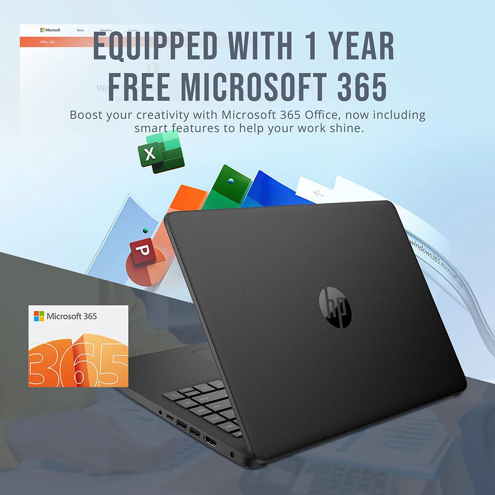 HP Newest 14" Business Laptop, Intel Celeron N4120, 16GB RAM, 384GB Storage