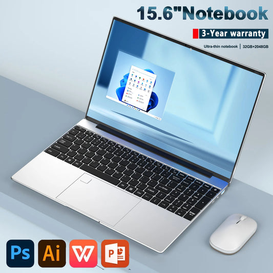 15.6"Laptop Intel Celeron N509532GB RAM 2TB SSD  Windows 11