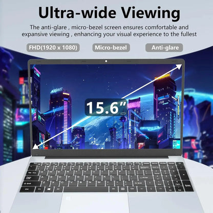Intel Notebook 15.6" Ultra Slim Laptop Intel Celeron N4000 16GB RAM 1TB Windows 11 Pro