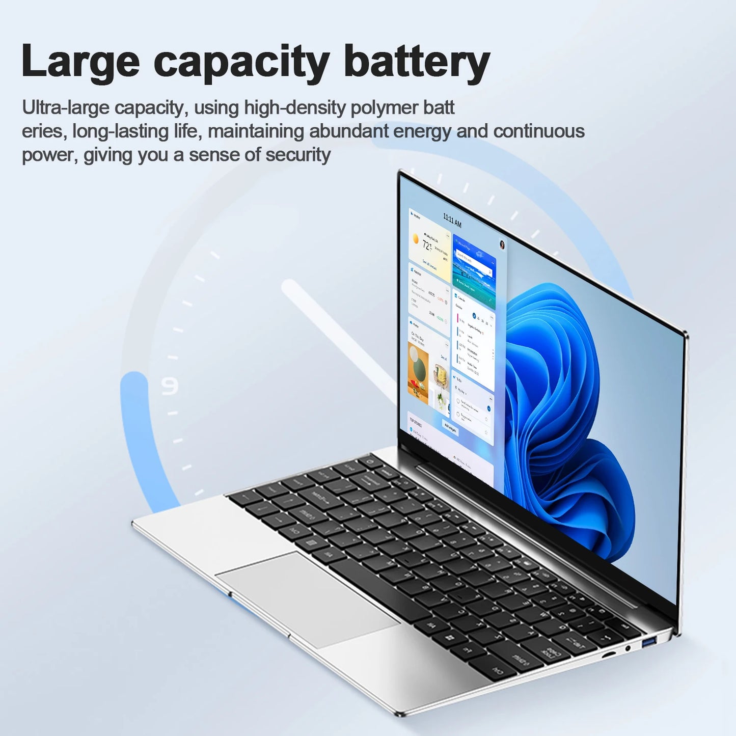 14.1"Ultra Slim Laptop  Intel N3700 16GB RAM 2TB SSD Notebook Windows 11 Pro