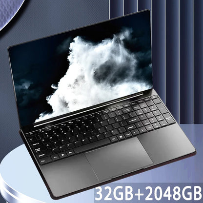 15.6"Laptop Intel Celeron N5095 notebook 32GB RAM 2TB SSD Windows 11