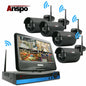 4CH Wireless WiFi Camera Outdoor NVR Home Security CCTV System