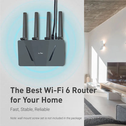 WiFi 6 Router -Dual Band Gigabit Wireless ,5 x 1G Ethernet Ports