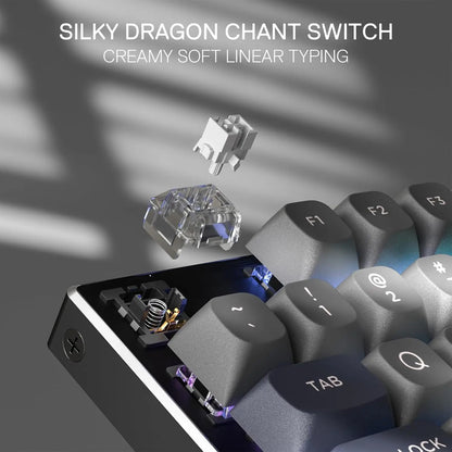 104 Keys Hot-Swap Mechanical Noise Dampening Kit Gaming Keyboard,