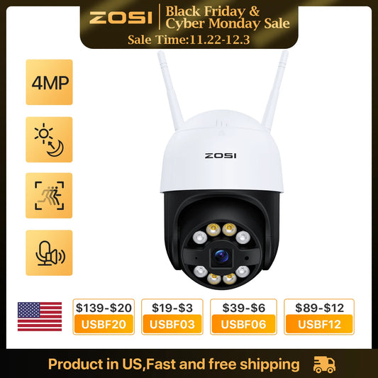 PTZ Camera 2MP/3MP/4MP Starlight Night Vison Surveillance Camera