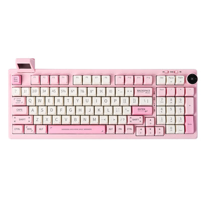 Hot-Swap Gasket-Mounted Wired/Bluetooth 5.0/2.4GHz Wireless Mechanical Keyboard with Mini Display/Knob
