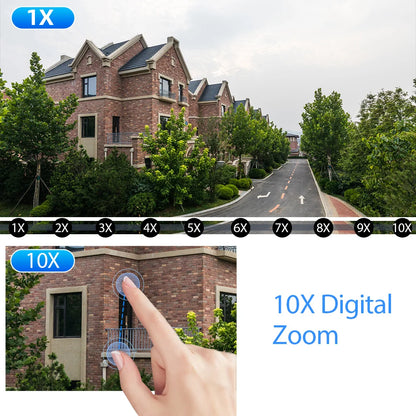 IPC360 Home 10X PTZ Zoom E27 Bulb Camera Auto Tracking