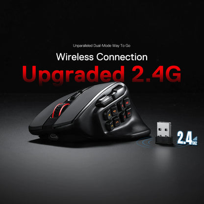 Redragon M811 PRO Wireless MMO Gaming Mouse,