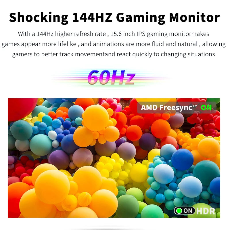 15.6inch Portable Monitor FHD-IPS Panel Second Screen for Laptop