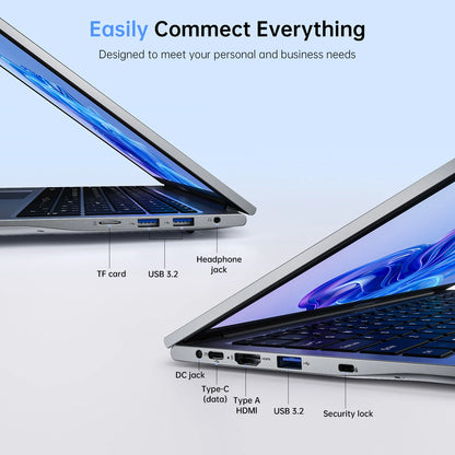 ACEMAGIC Laptop 17.3'' 6GHz 16GB DDR4 512GB SSD with Windows 11