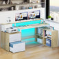 Office Furniture Desk Sets ,65" L Shaped Desk