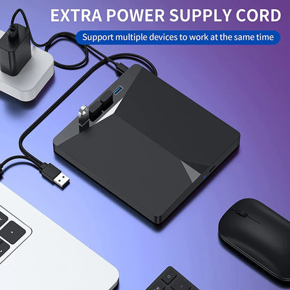 7 In 1 USB3.0 Type-c External DVD RW CD Drive