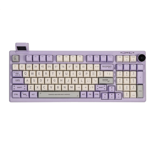 Hot-Swap Gasket-Mounted Wired/Bluetooth 5.0/2.4GHz Wireless Mechanical Keyboard with Mini Display/Knob