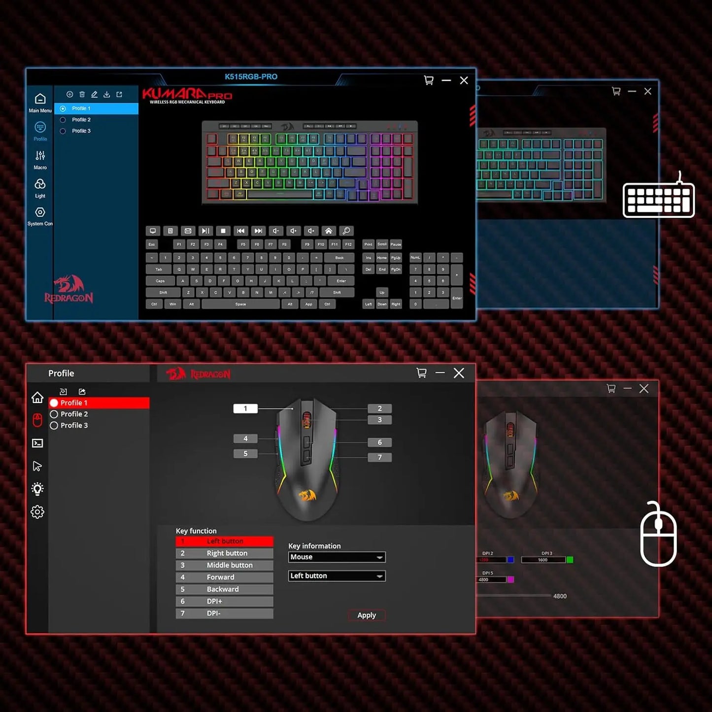 Wireless Gaming Keyboard & Mouse Combo