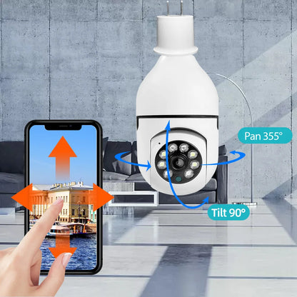 IPC360 Home 10X PTZ Zoom E27 Bulb Camera Auto Tracking