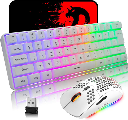 MAMNASNAKE L500 Wireless Gaming Keyboard and Mouse Combo