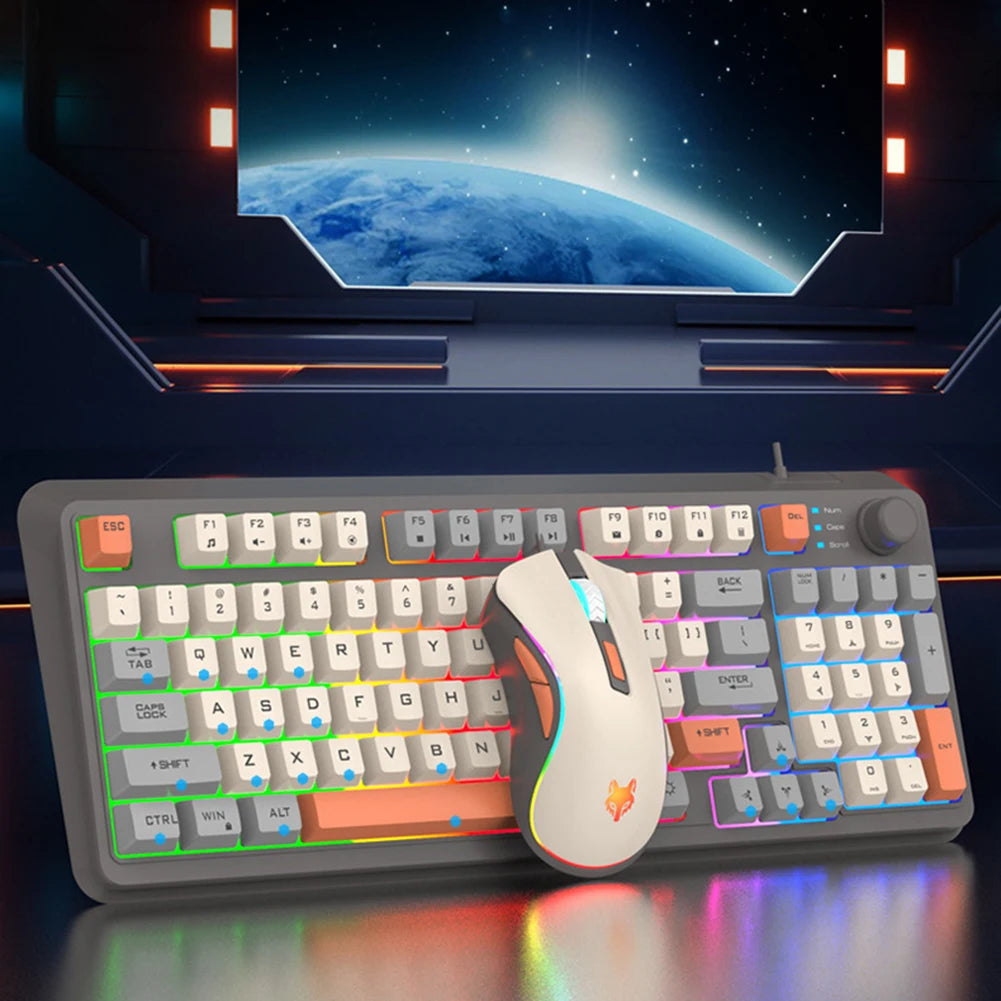 K8 Customized Mechanical Keyboard 94 Keys Hot-Swappable Gaming Keyboard with Mouse