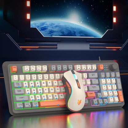 K8 Customized Mechanical Keyboard 94 Keys Hot-Swappable Gaming Keyboard with Mouse