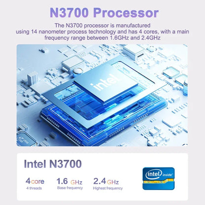 15.6 inch Portable laptop Intel N3700 16GB RAM+2048GB ROM