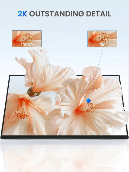 UPERFECT 24.5" 165Hz 2K Computer Monitor 1440P 100% sRGB Desktop Gaming Display for Laptop mini PC