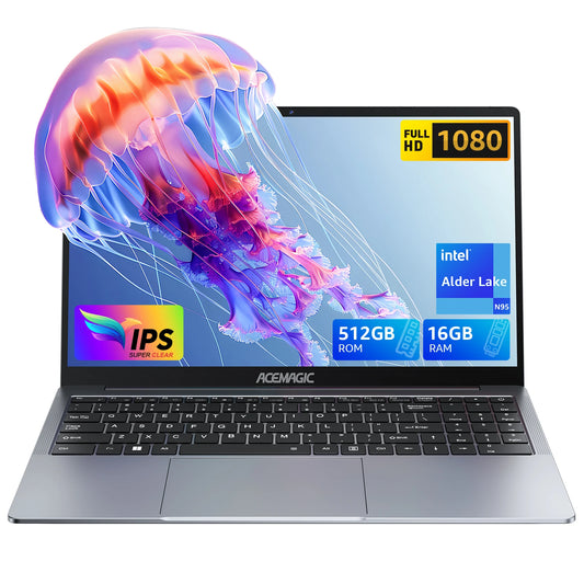 ACEMAGIC AX16 Laptop Intel N97 16 Inch 16GB LPDDR4 RAM 512GB SSD Windows 11 Pro