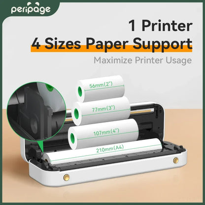 Peripage A40 Portable Printer Inkless Thermal Label Printer,