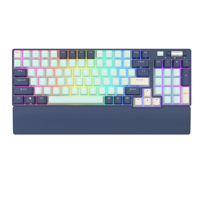 Tri-Mode BT5.0/2.4G/USB-C Hot-Swappable Mechanical Keyboard 96 Keys Bluetooth Wireless Gaming Keyboard