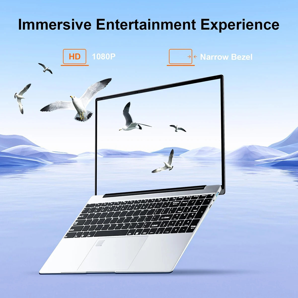 15.6-inch Laptop Windows 11 32GB RAM DDR4 2TB SSD Intel N5095 Full HD Office PC
