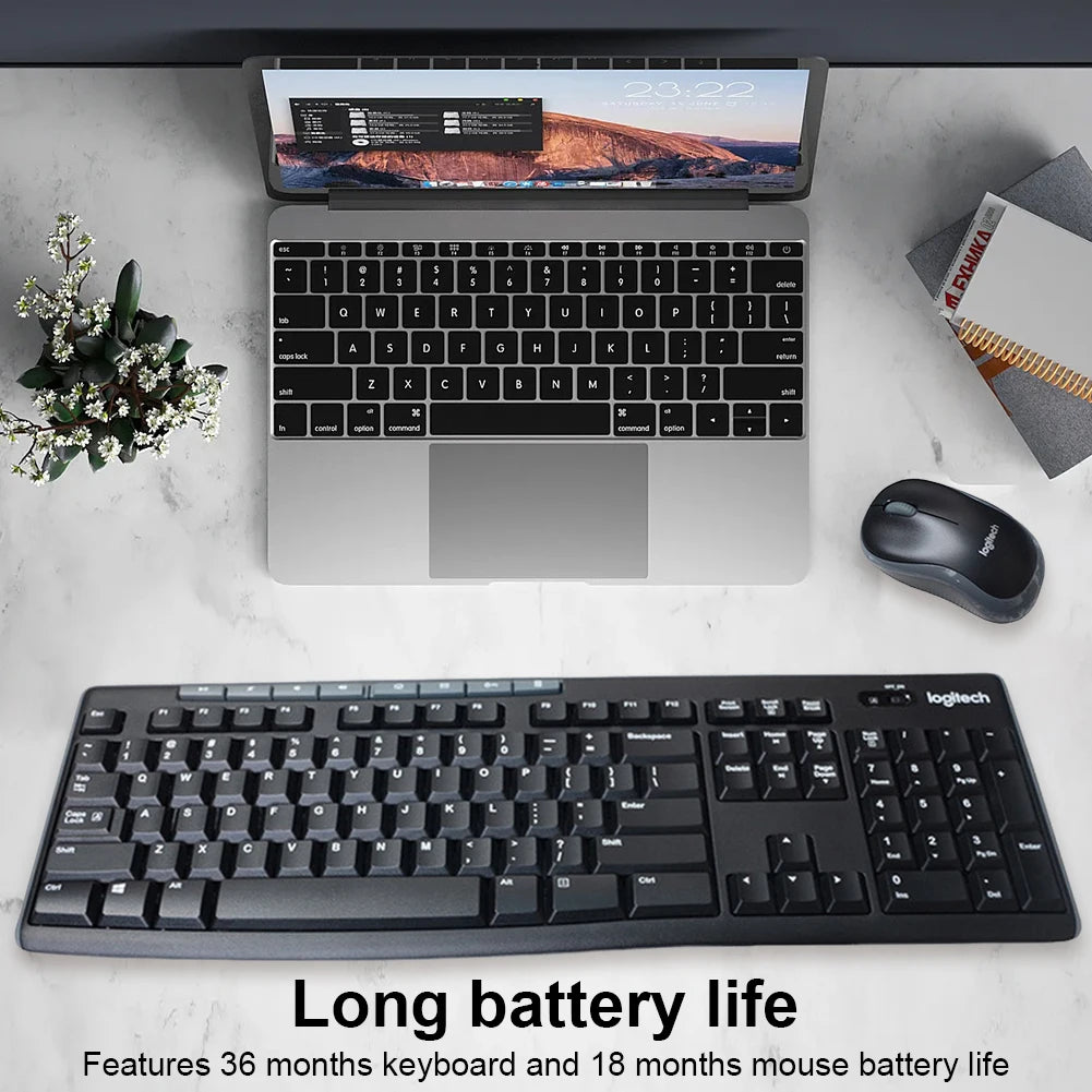 Logitech MK270 Wireless Keyboard Mouse Set