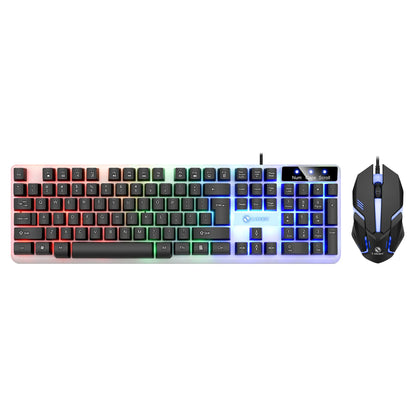 GTX350 Glow Keyboard and Mouse Kit USB Wired 104 Keys Cap Cover