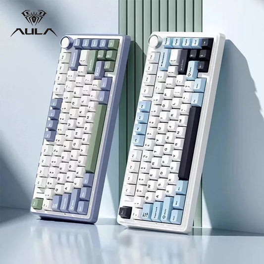 AULA F75 Gaming Mechanical Keyboard W/ RGB PBT keycaps